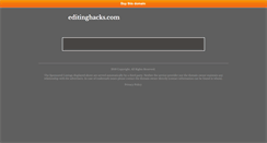 Desktop Screenshot of editinghacks.com
